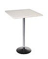 Стол барный с квадратной столешницей Стив Стол ДСП 25мм HPL-пластик (цвет каркаса-белый)